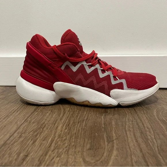 Adidas D.O.N. Issue 2‎ Red/White Men's Basketball Sneaker Size 10 - Picture 8 of 10